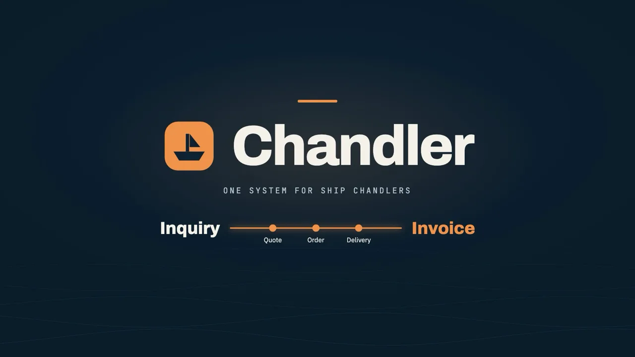 Chandler explainer video: the whole journey of an order, from inquiry to invoice